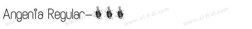 Angenia Regular字体转换